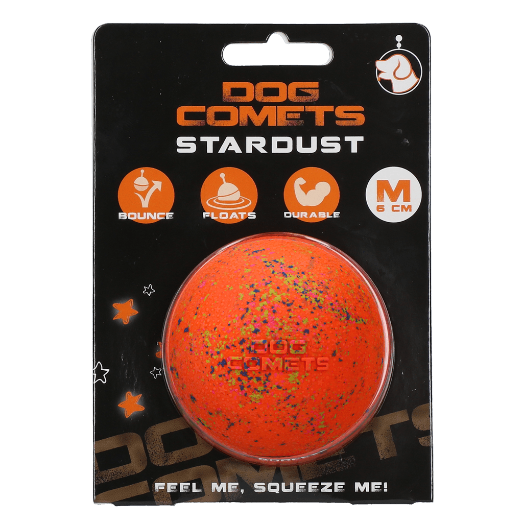 Orange dog toy ball with &