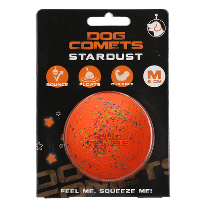 Orange dog toy ball with &