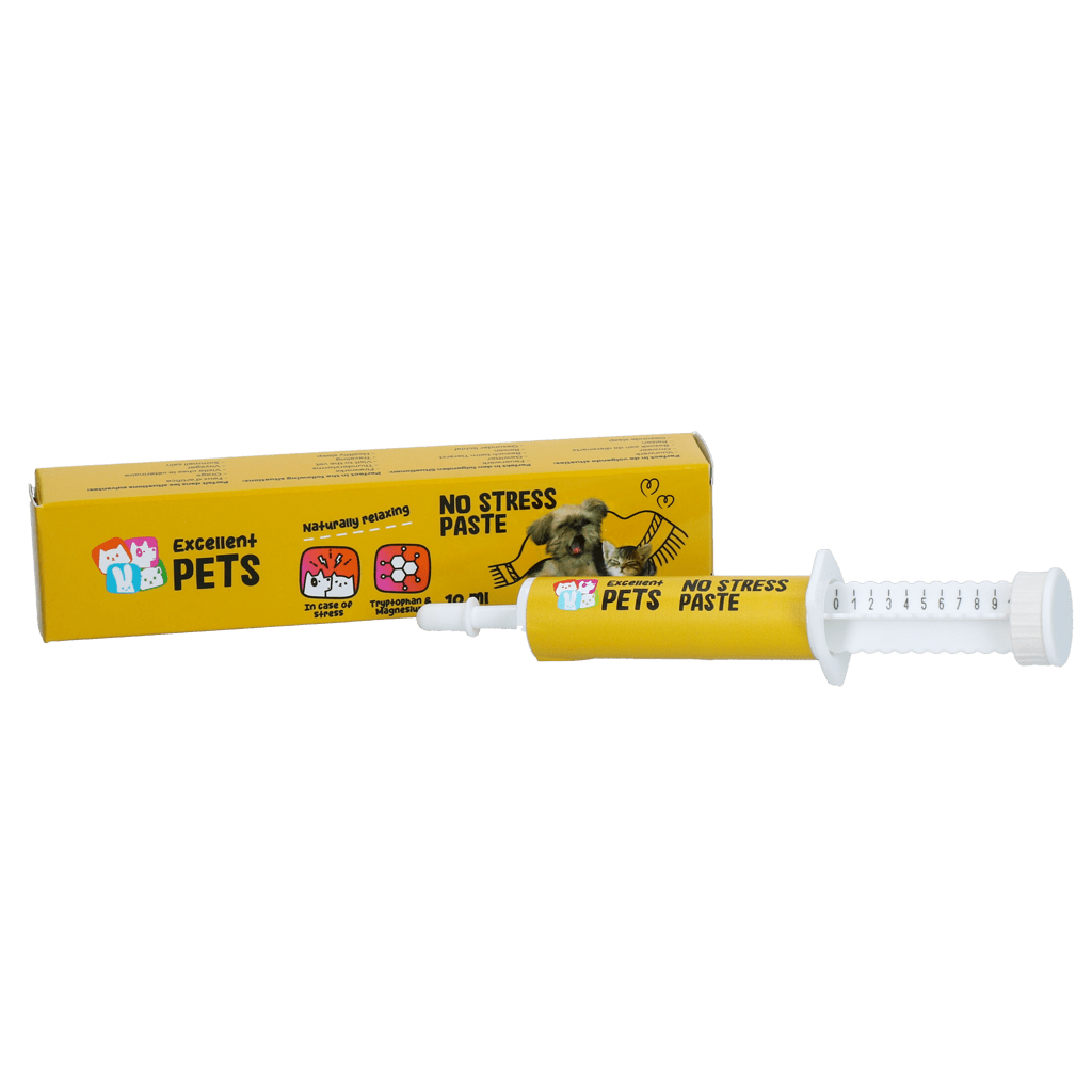 Excellent No Stress Paste - Instant Calming Support for Dogs &amp; Cats (10 ml)