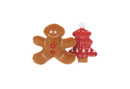 Feline Frenzy Meowy Christmas - 2-Piece Christmas Catnip Toy Set