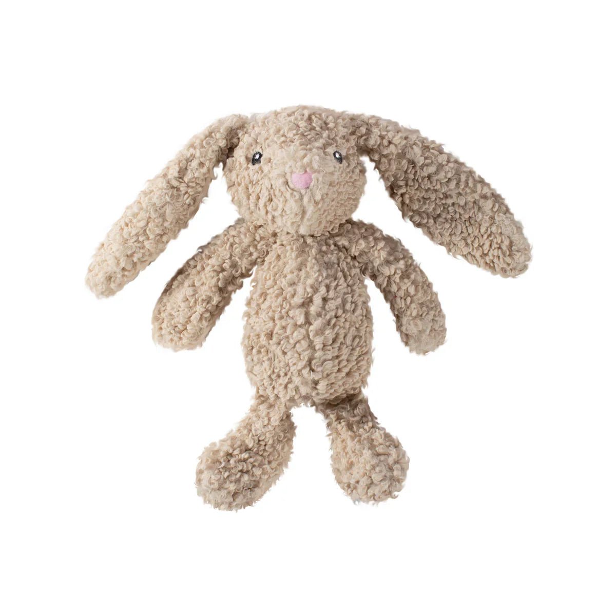 Plush toy rabbit on a white background