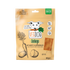 VegDog jerkeys packaging with a dog illustration and carrot on a beige background