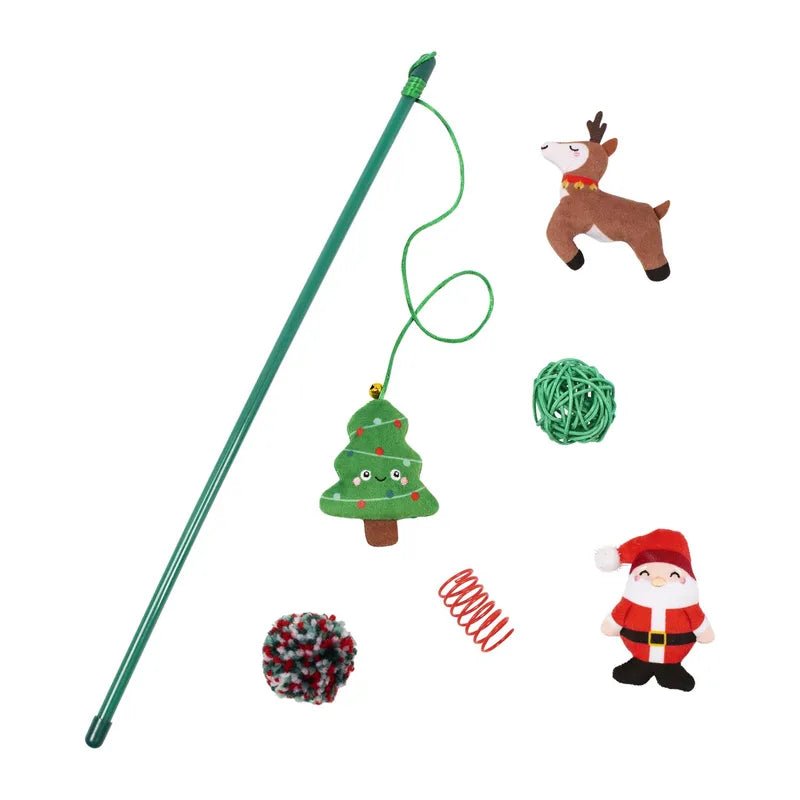 Jingle Joy - 6-Piece Christmas Cat Toy Set