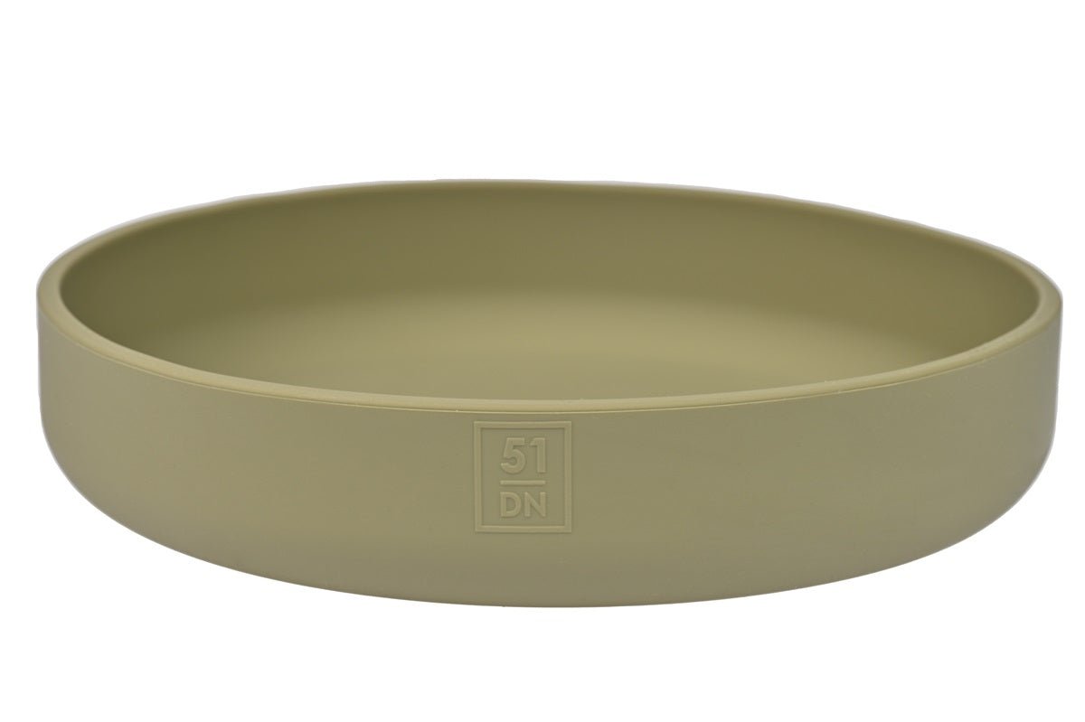 Khaki Silicone Cat Bowl – Whisker-Friendly Design - Share Happy Outfits