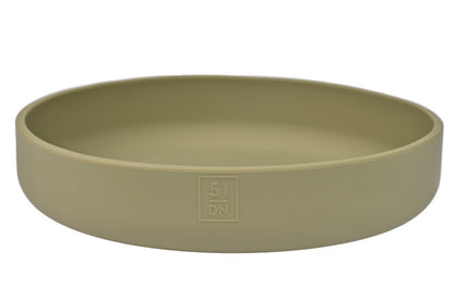 Khaki Silicone Cat Bowl – Whisker-Friendly Design - Share Happy Outfits