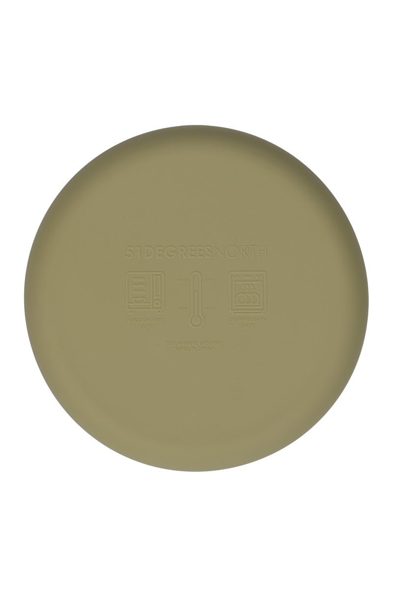 Khaki Silicone Cat Bowl – Whisker-Friendly Design - Share Happy Outfits