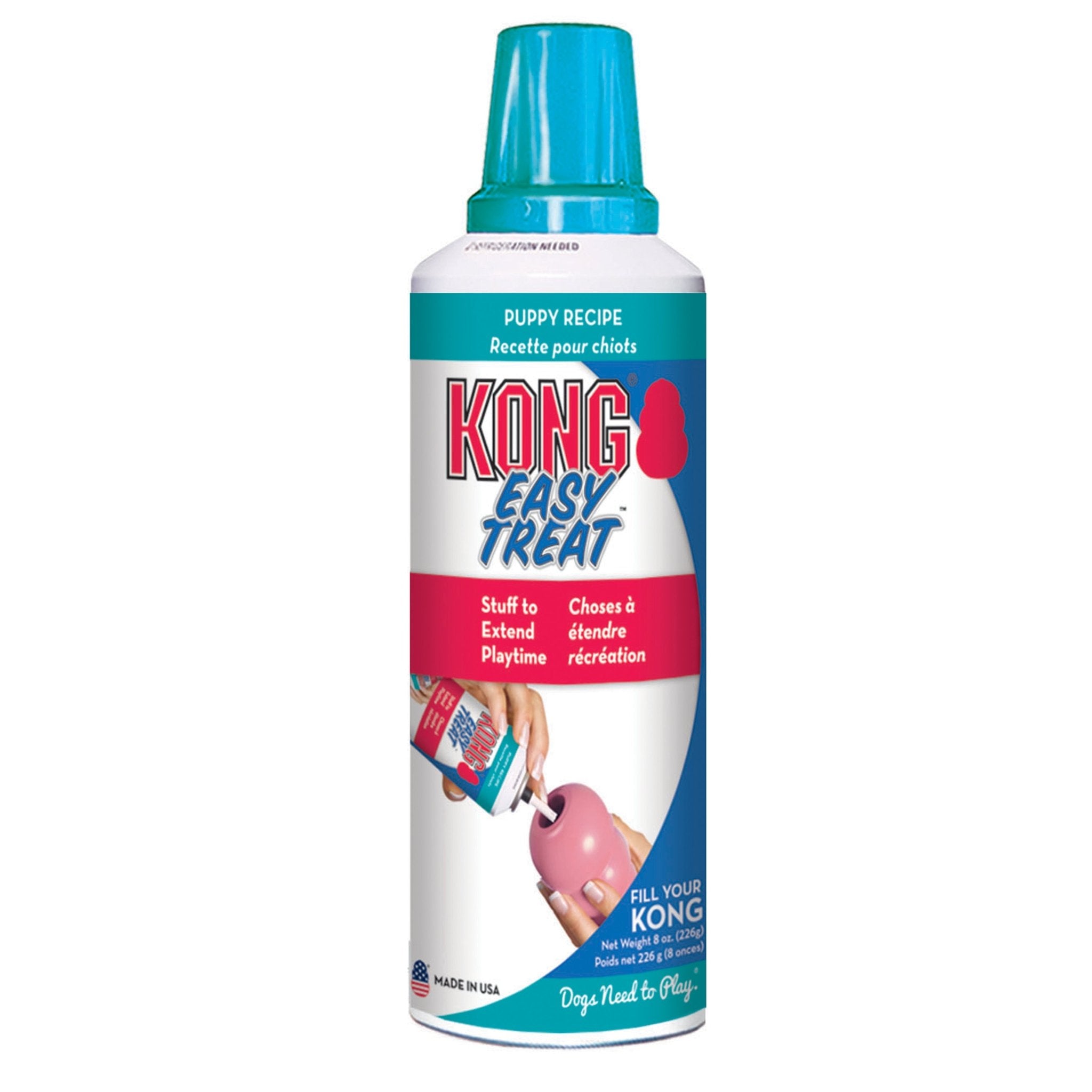 Kong Easy Treat canister for dogs on a white background