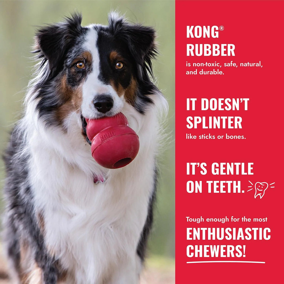 KONG Holiday Stuff-A-Ball Medium - Christmas Rubber Treat-Dispensing Dog Toy - Share Happy Outfits