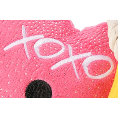 Pink plush toy with &