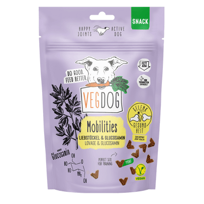 VEGDOG MOBILITIES MINIS – Vegan gewrichtsondersteunende trainingssnacks