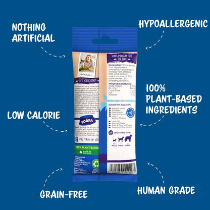 Vegan Natural Dog Dental Stick -  Apple &amp; Blueberry Sticks - Share Happy Outfits