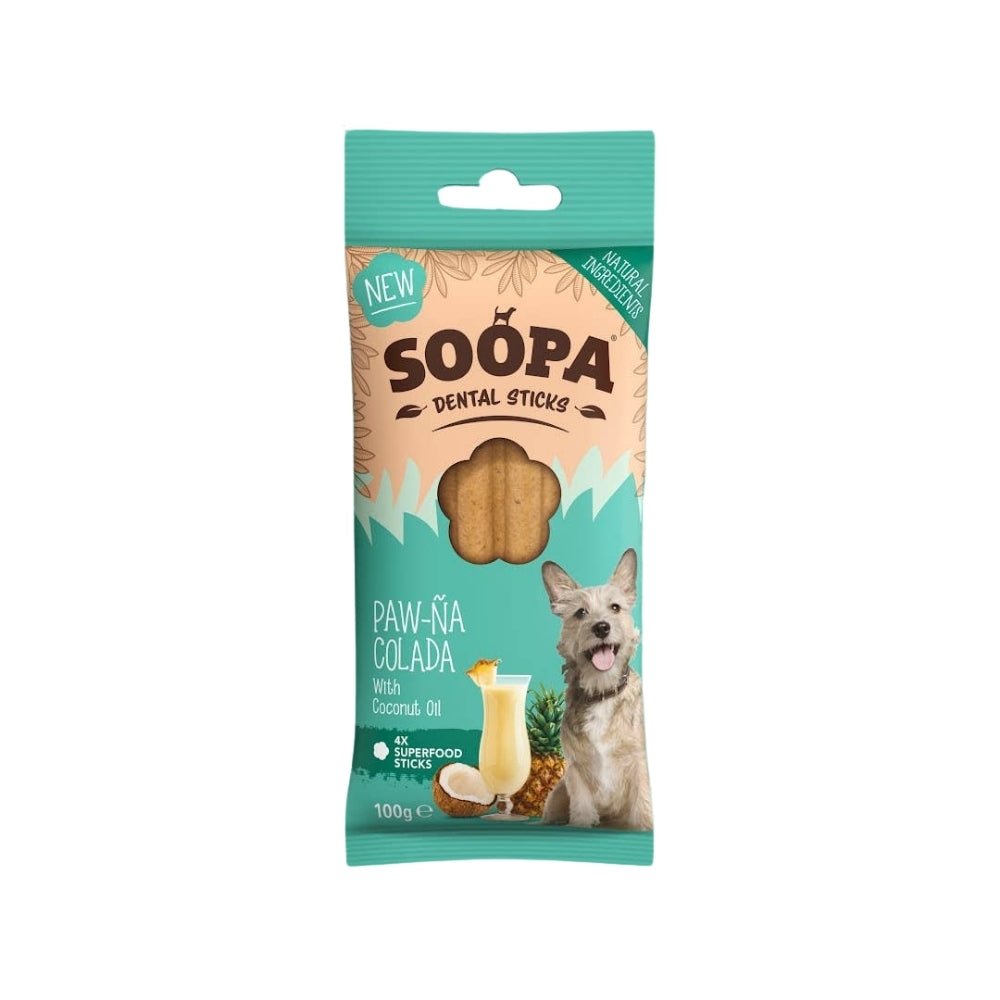 Naturlig Vegansk Tandgodbid til Hunde – Paw-Na Colada Stænger - Del Glade Beklædninger