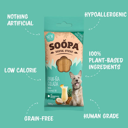 Natural Vegan Dog Dental Treat – Paw-Na Colada Sticks - Share Happy Outfits