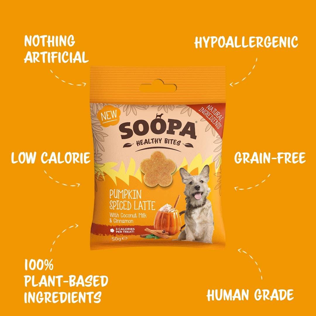 Natural Vegan Dog Healthy Bites - Pumpkin Spiced Latte - Share Happy Outfits