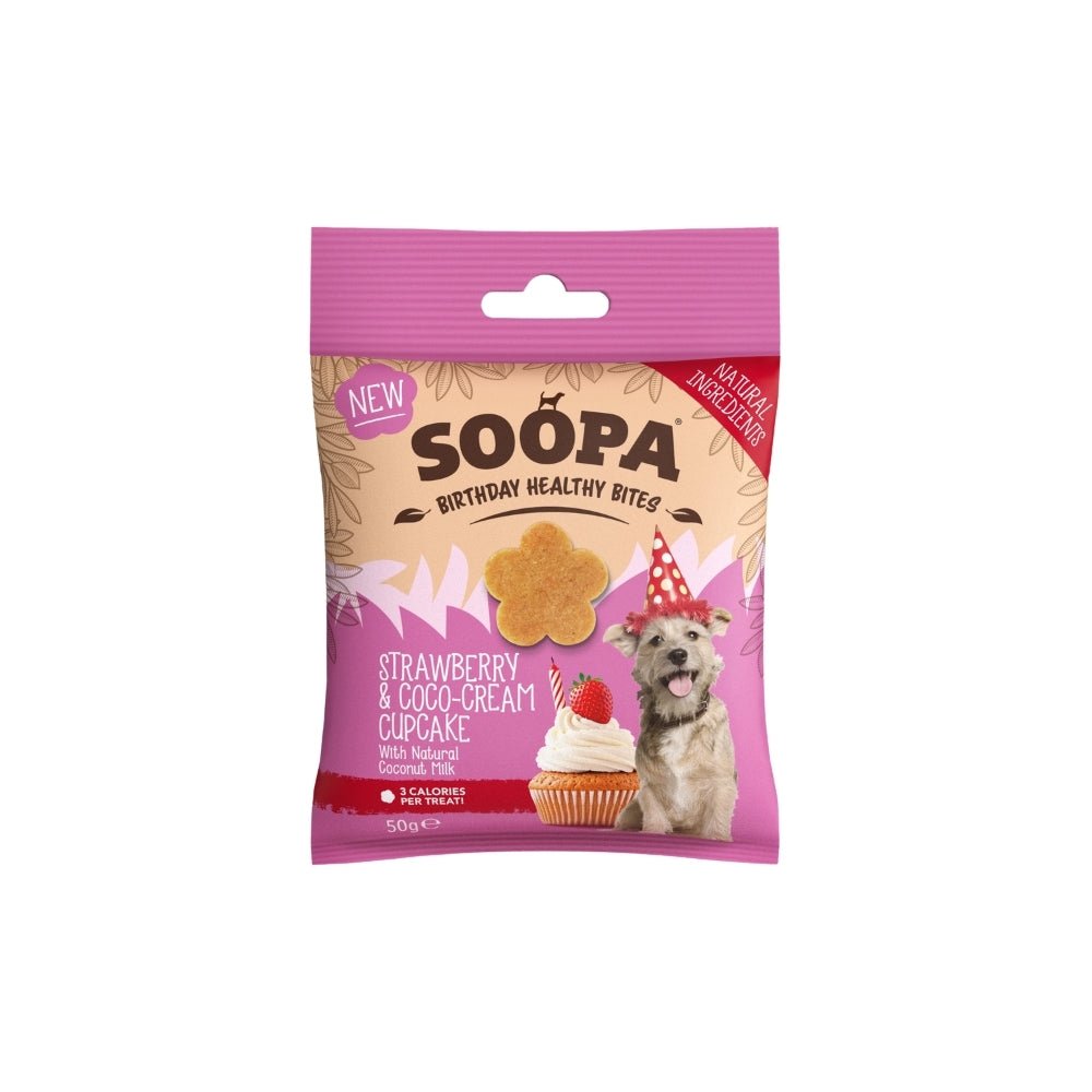 Natural Vegan Dog Healthy Bites – Strawberry &amp; Coco-Cream Cupcake - Share Happy Outfits