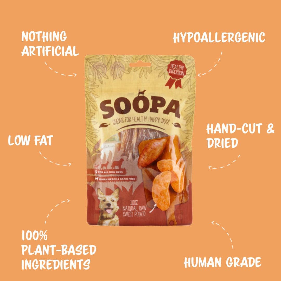 Natural Vegan Dog Treat - Sweet Potato Chews - Share Happy Outfits