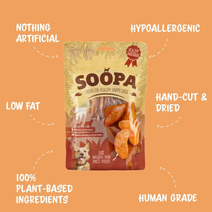 Natural Vegan Dog Treat - Sweet Potato Chews - Share Happy Outfits