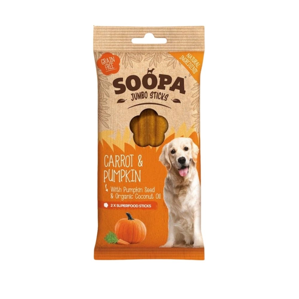 Natural Vegan Jumbo Dental Stick - Carrot &amp; Pumpkin (170g) - Share Happy Outfits