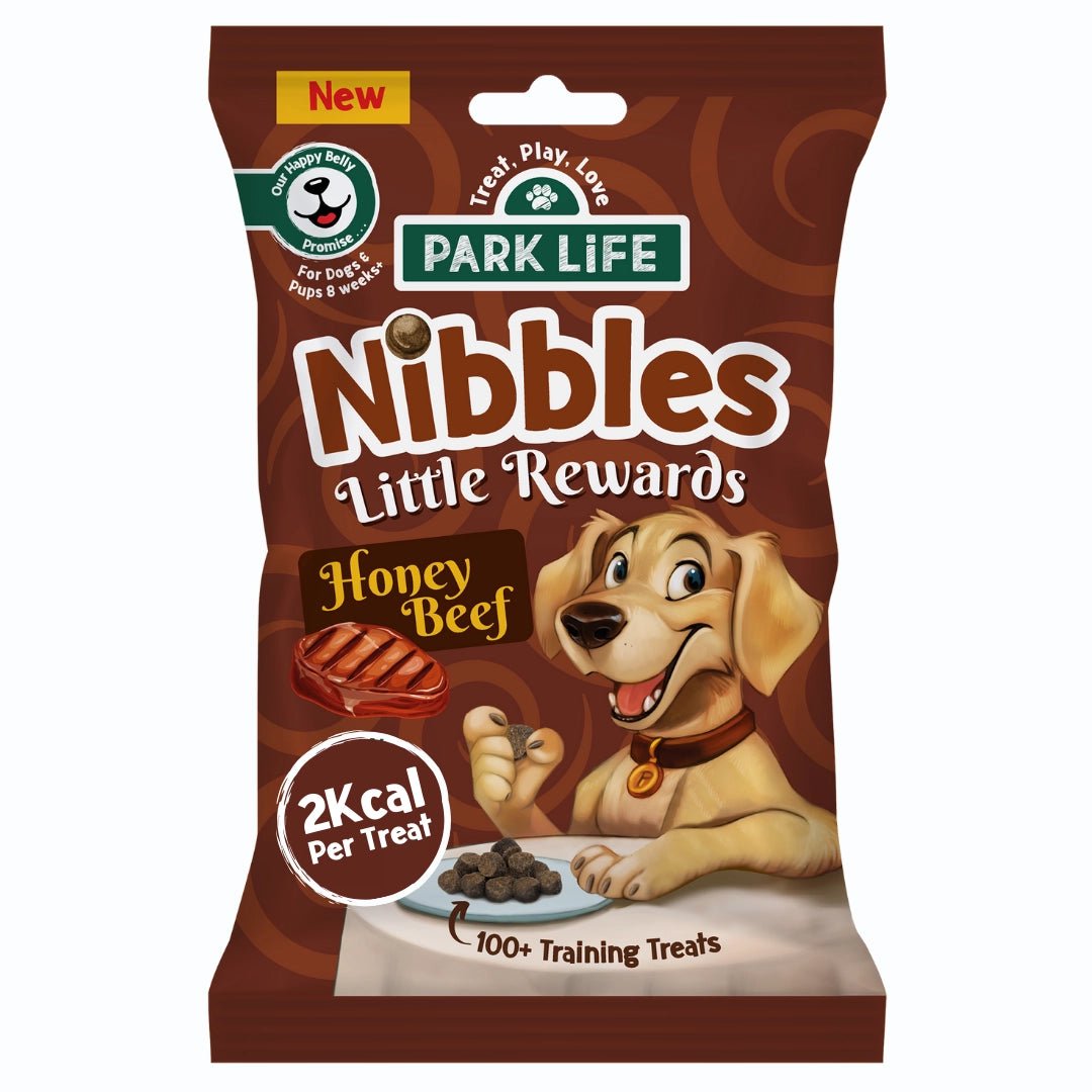 Park Life Nibbles Little Rewards – Training Treats with Beef &amp; Honey – Grain-Free, Natural, 2 kcal per Treat (80g) - Share Happy Outfits