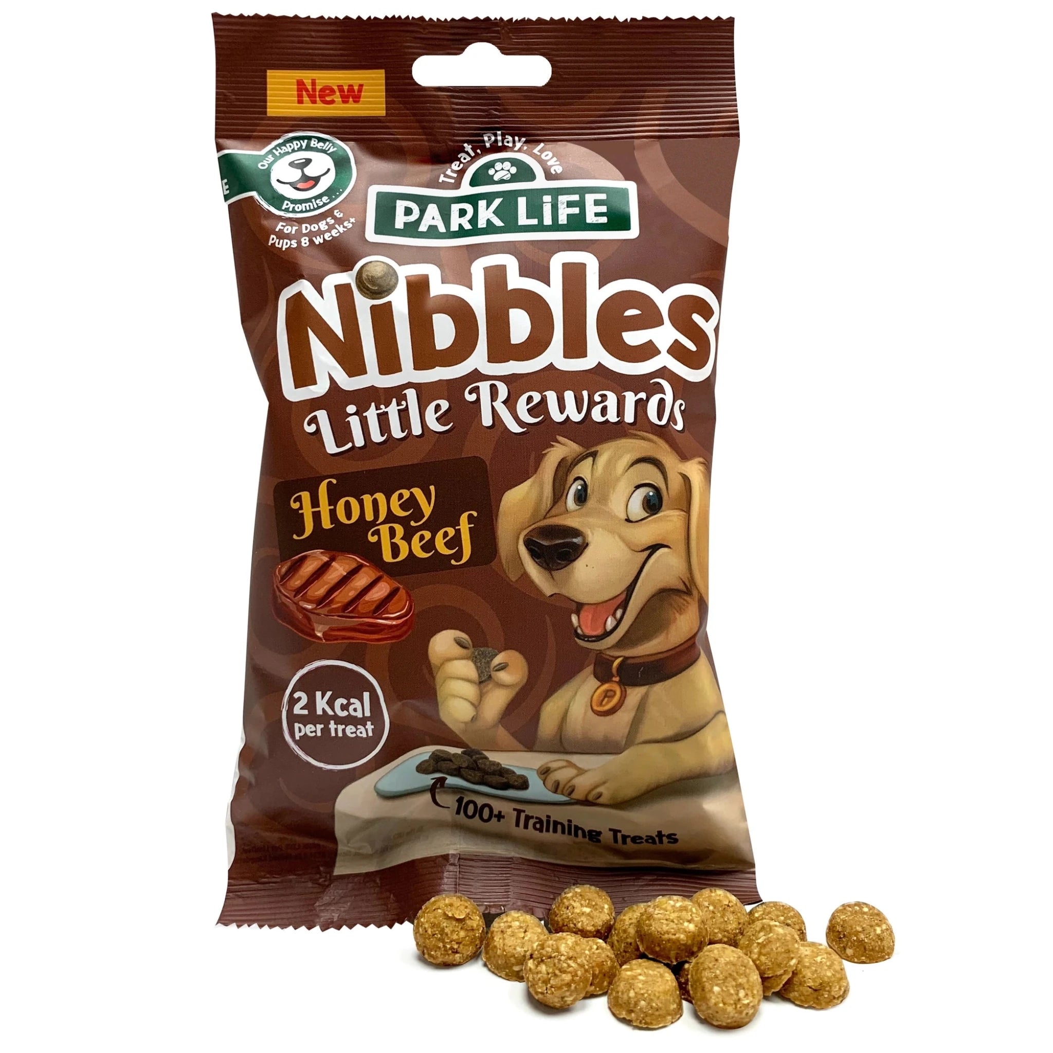 Park Life Nibbles Little Rewards – Training Treats with Beef &amp; Honey – Grain-Free, Natural, 2 kcal per Treat (80g) - Share Happy Outfits