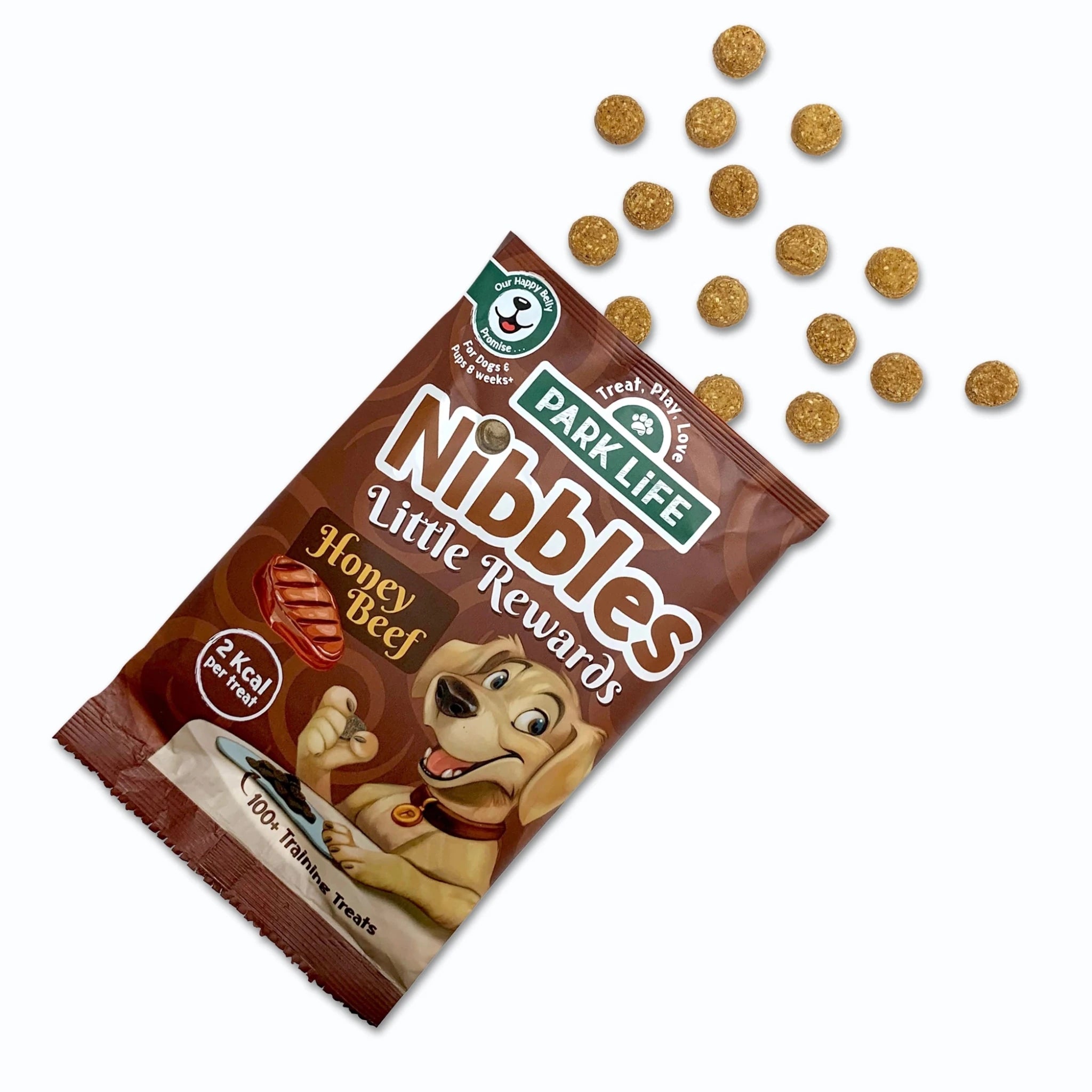 Park Life Nibbles Little Rewards – Training Treats with Beef &amp; Honey – Grain-Free, Natural, 2 kcal per Treat (80g) - Share Happy Outfits