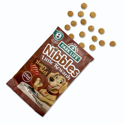 Park Life Nibbles Little Rewards – Training Treats with Beef &amp; Honey – Grain-Free, Natural, 2 kcal per Treat (80g) - Share Happy Outfits