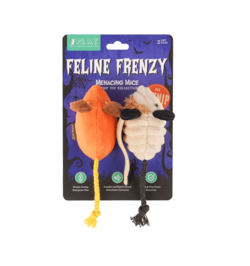 P.L.A.Y. Feline Frenzy Menacing Mice - Halloween Catnip Toy Set - Share Happy Outfits