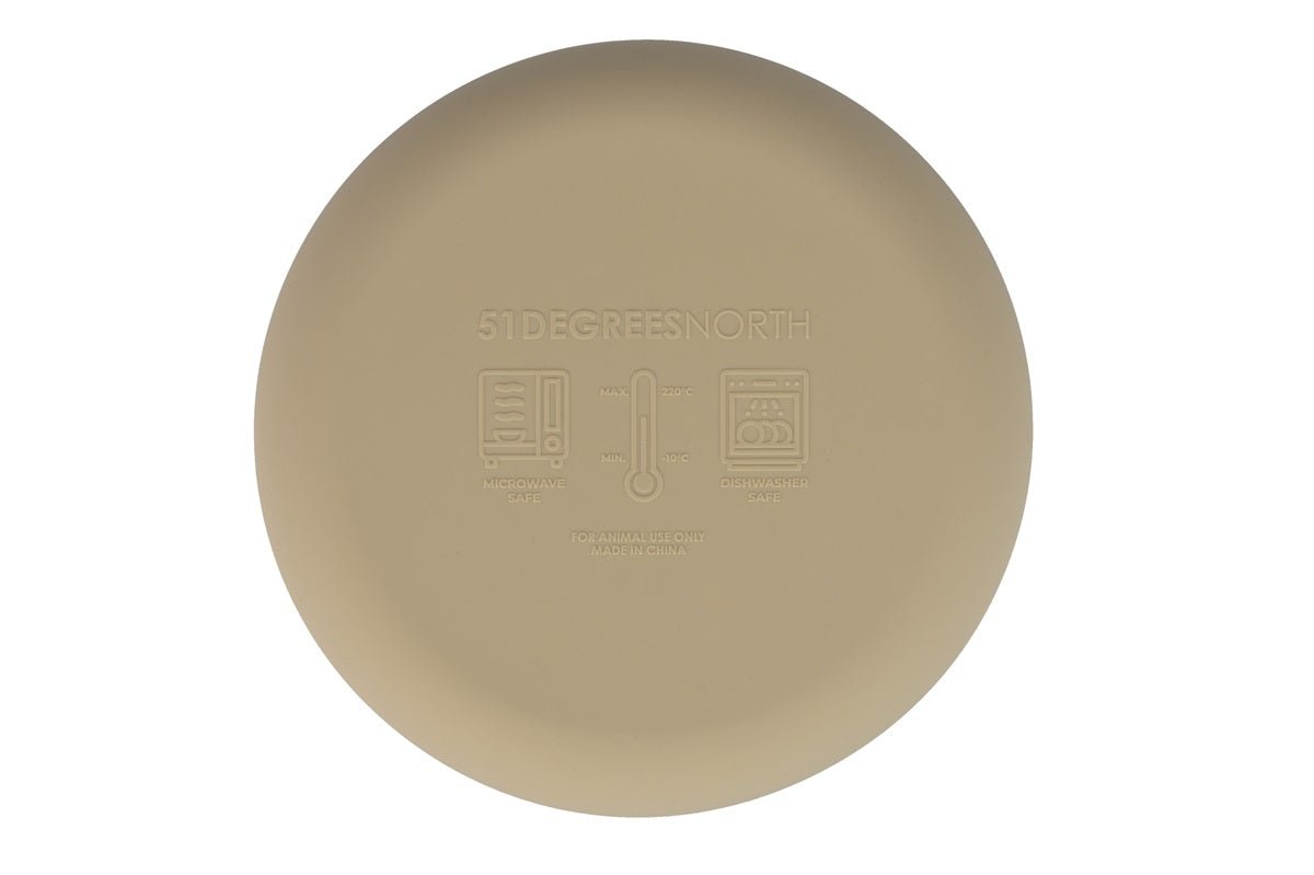 Sili Bowl Sand | Silicone Dog Bowl - Share Happy Outfits