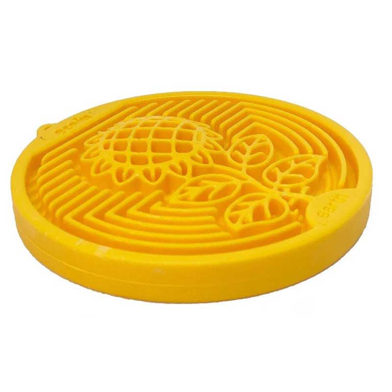 Yellow silicone mold with a turtle design on a white background