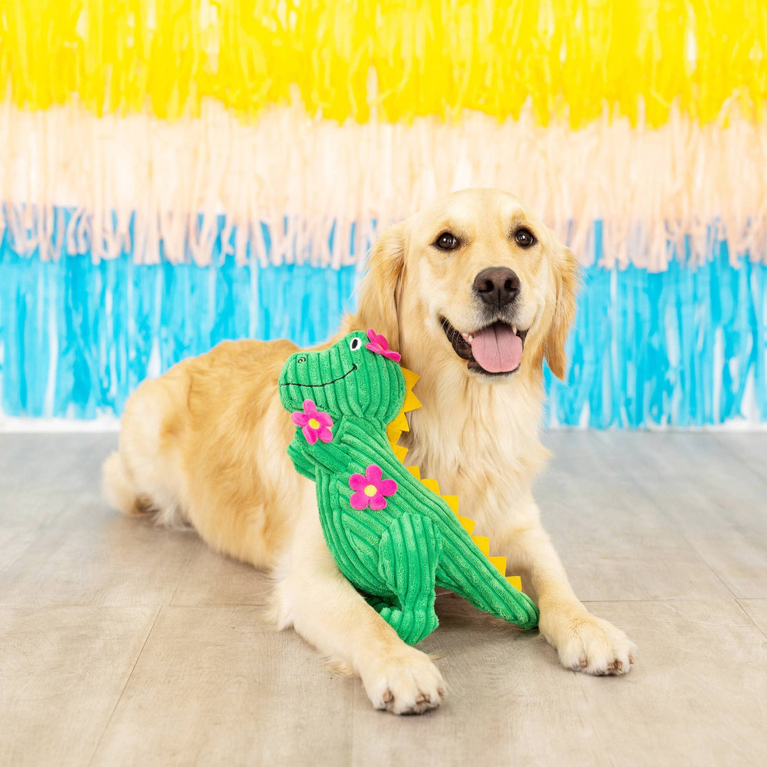labrador with dragon toy Fringe THORNY BUT CUTE PLUSH DOG TOY - Share Happy Outfits
