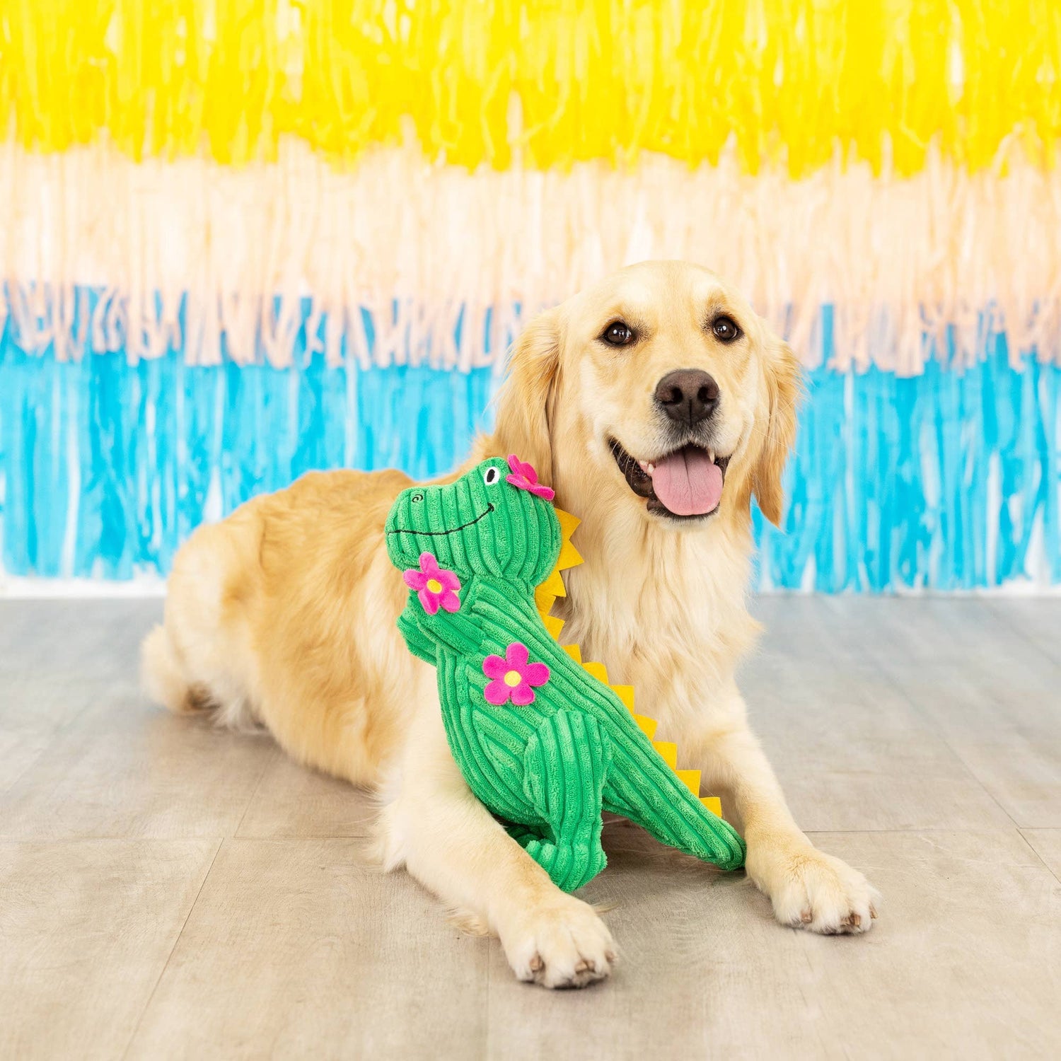 labrador with dragon toy Fringe THORNY BUT CUTE PLUSH DOG TOY - Share Happy Outfits