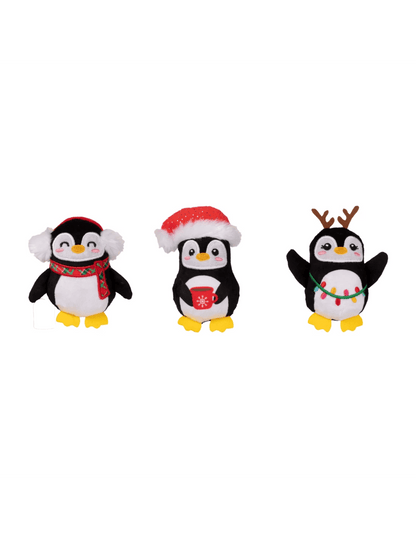 Waddle Squad - 3-Piece Christmas Penguin Dog Toy Set